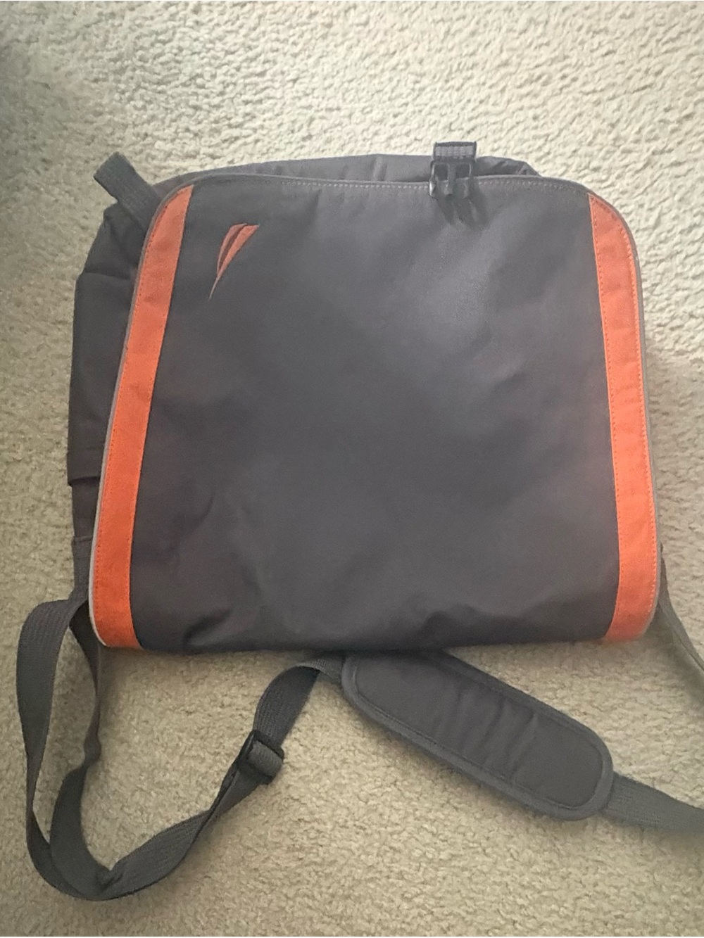 Nautica Black Duffel with Orange Trim